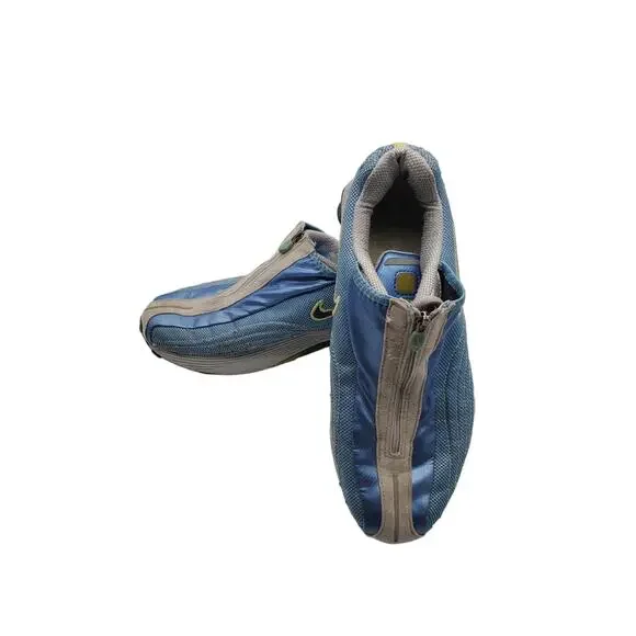 Nike | Shoes | Nike Shox Women Sneaker Blue Lime Zipper Lace